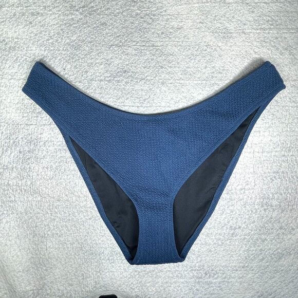 J.Crew Textured Curved-waist Cheeky Bikini Bottom For Women‎ Size XL NEW - Picture 1 of 8